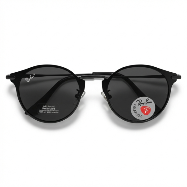 Ray ban-orignal polorized-uv 400 protection-stainless steel frame-oval shape