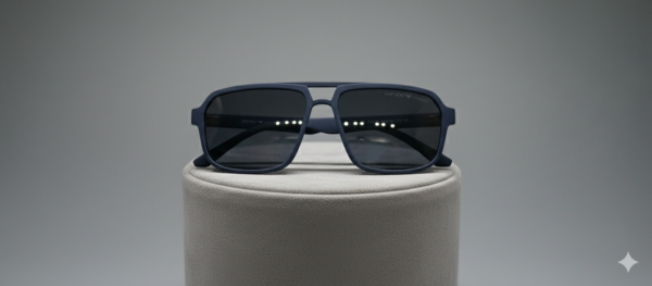 Emporio Armani-Original Polarized Sunglasses Matt Dark Blue