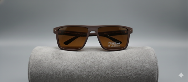 Cartier-Original Polarized Sunglasses Matt Brown Smart Wayfarer Style