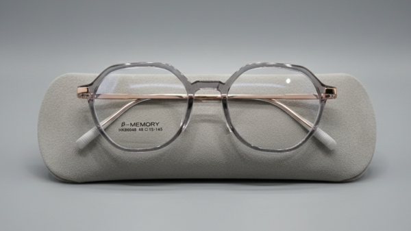 Transparent grey sheet - light golden titanium sides - Korean