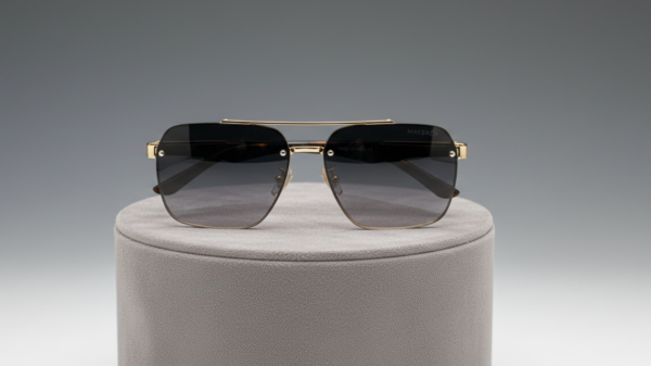 Marbach - orignal cr glasse in gradient colour-stainless steel frame -italian made